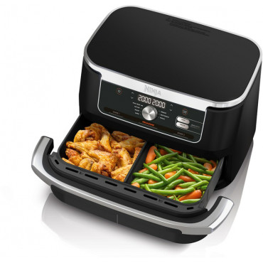 NINJA | Double Air Fryer | AF500EU Foodi FlexDrawer | Power 2470 W | Capacity 10.4 L | Black