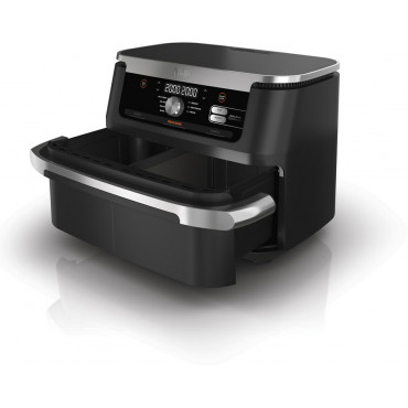 NINJA | Double Air Fryer | AF500EU Foodi FlexDrawer | Power 2470 W | Capacity 10.4 L | Black