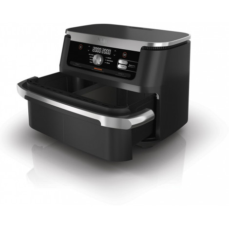 NINJA | Double Air Fryer | AF500EU Foodi FlexDrawer | Power 2470 W | Capacity 10.4 L | Black
