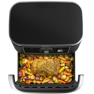 NINJA | Double Air Fryer | AF500EU Foodi FlexDrawer | Power 2470 W | Capacity 10.4 L | Black