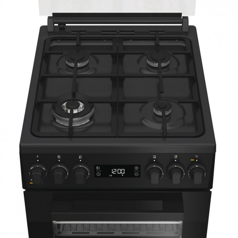 Whirlpool Cooker | W5G8LMSWTB | Hob type Gas | Oven type Electric | Black | Width 50 cm | Depth 60 cm | 60 L
