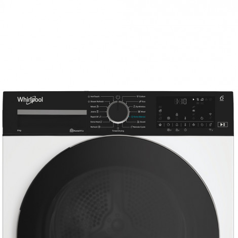 Whirlpool Dryer Machine | WP C8 WBS EE | Energy efficiency class C | Front loading | 8 kg | Digital | Depth 61 cm | Steam functi