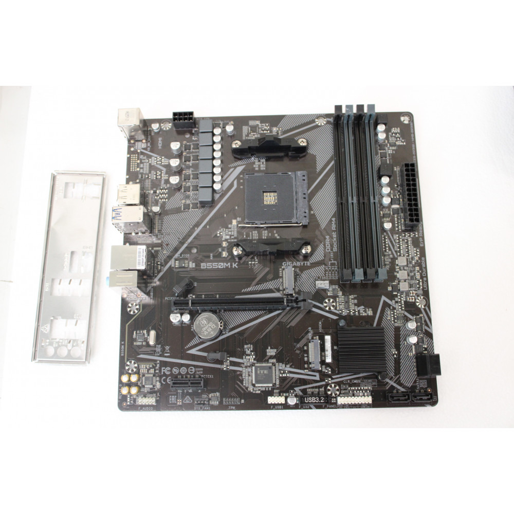 SALE OUT. Gigabyte B550M K 1.0 M/B | Processor family AMD | Processor socket AM4 | DDR4 DIMM | Memory slots 4 | Supported hard d