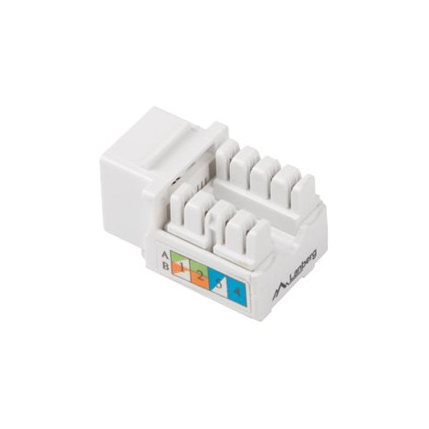Lanberg | Keystone Module RJ45 to LSA CAT.6, UTP | KSU6-1090 | White