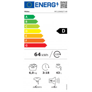 Midea MF110W60/T-HR Washing Machine | Midea