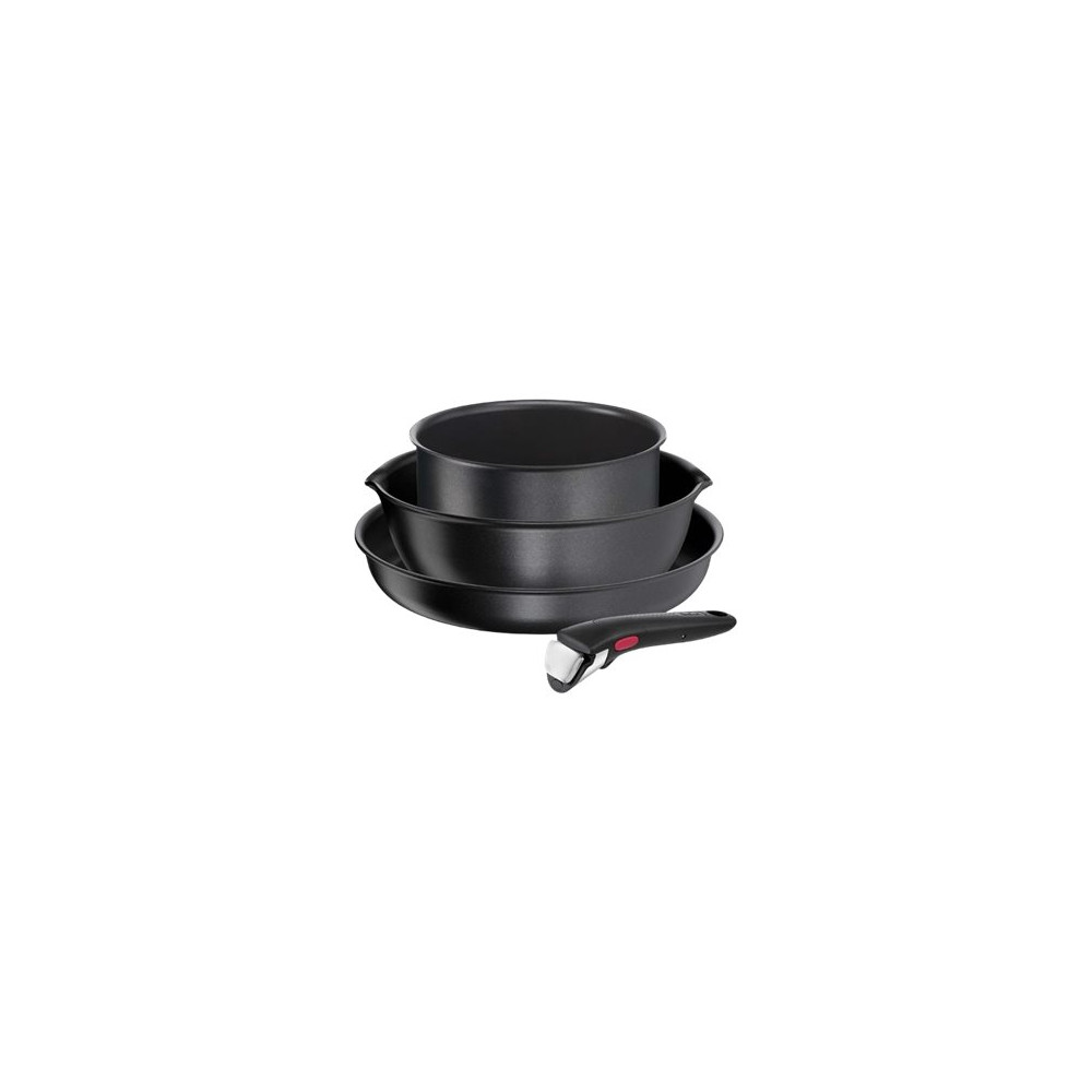 TEFAL Pots and pans set, 4 pcs | L7629453 Ingenio Daily Chef | Frying | Diameter 18/22/26 cm | Suitable for induction hob | Remo