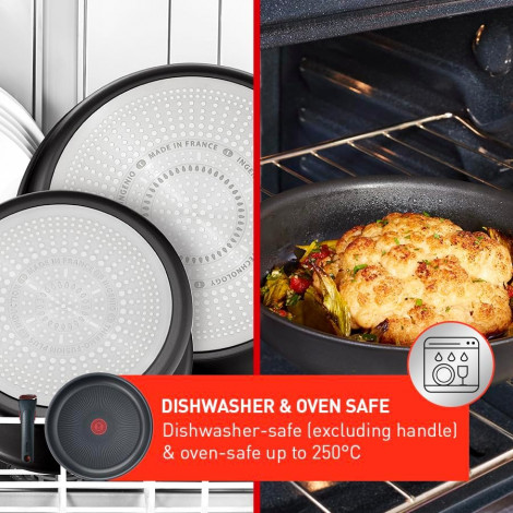 TEFAL Pots and pans set, 4 pcs | L7629453 Ingenio Daily Chef | Frying | Diameter 18/22/26 cm | Suitable for induction hob | Remo