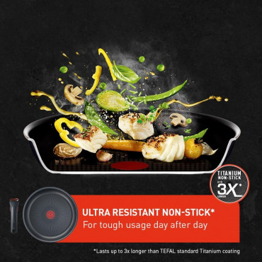 TEFAL Pots and pans set, 4 pcs | L7629453 Ingenio Daily Chef | Frying | Diameter 18/22/26 cm | Suitable for induction hob | Remo