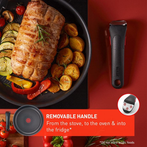 TEFAL Pots and pans set, 4 pcs | L7629453 Ingenio Daily Chef | Frying | Diameter 18/22/26 cm | Suitable for induction hob | Remo