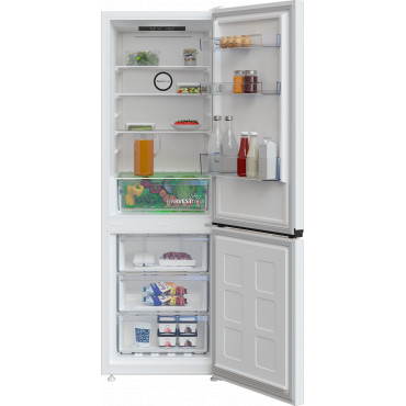 BEKO Refrigerator | B3RCNA344HW1 | Energy efficiency class E | Free standing | Combi | Height 179.6 cm | No Frost system | Fridg