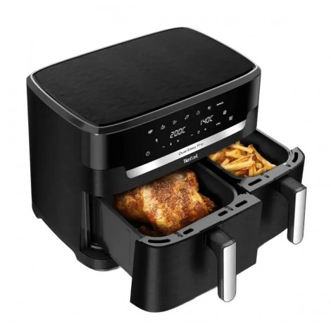 TEFAL | Air Fryer | EY942HE0 Easy Fry Dual XXL | Power 2700 W | Capacity 11 L | Black