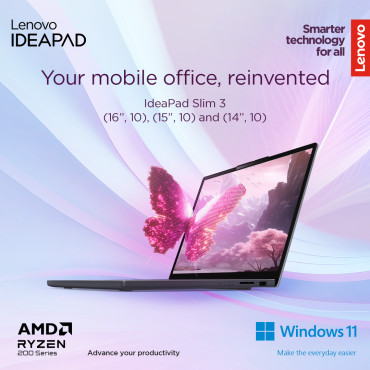 Lenovo IdeaPad Slim 3 15AMN8 | Arctic Grey | 15.6 " | TN | FHD | 1920 x 1080 pixels | Anti-glare | AMD Ryzen 3 | 7320U | 16 GB |