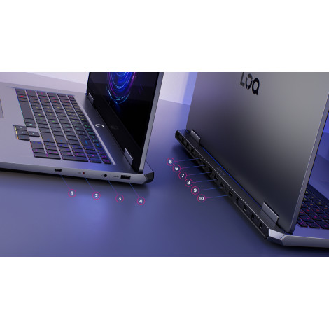 Lenovo LOQ 17IRX10 | Luna Grey | 17.3 " | IPS | FHD | 1920 x 1080 pixels | Anti-glare | Intel Core i7 | i7-13650HX | 16 GB | SOD
