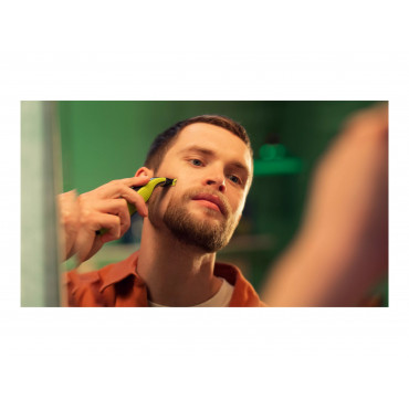 Philips Shaver | QP2734/23 OneBlade 360 | Operating time (max) 60 min | Wet & Dry | Lithium Ion | Green/Gray
