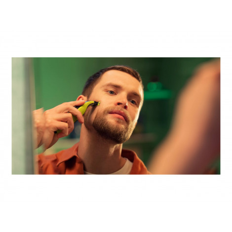 Philips Shaver | QP2734/23 OneBlade 360 | Operating time (max) 60 min | Wet & Dry | Lithium Ion | Green/Gray