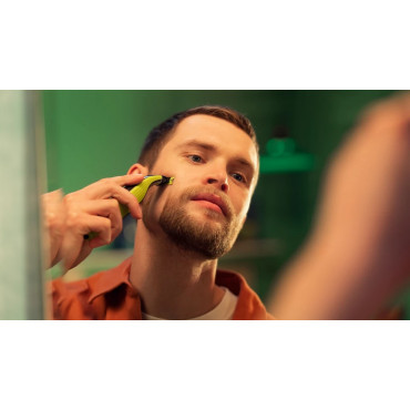 Philips Shaver | QP2734/23 OneBlade 360 | Operating time (max) 60 min | Wet & Dry | Lithium Ion | Green/Gray