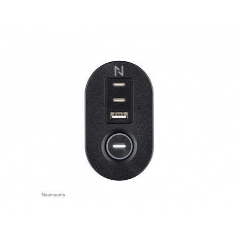 Neomounts | Desk socket with clamp and USB-C and USB-A ports - Quick charge | DS22-840BL6