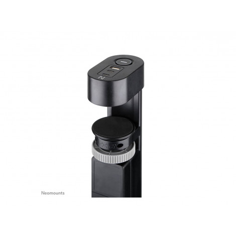 Neomounts | Desk socket with clamp and USB-C and USB-A ports - Quick charge | DS22-840BL6