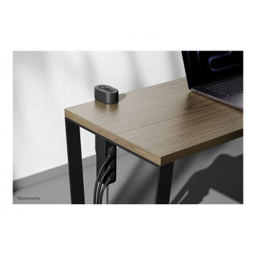 Neomounts | Desk socket with clamp and USB-C and USB-A ports - Quick charge | DS22-840BL6