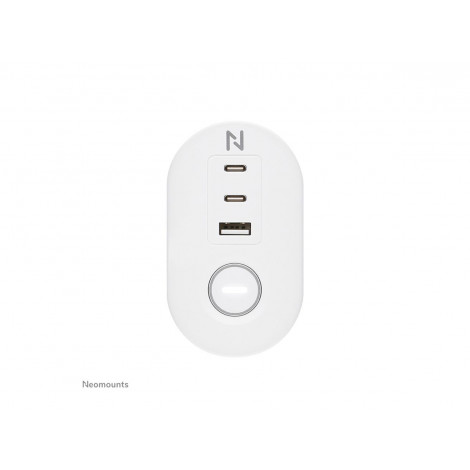 Neomounts | Desk socket with clamp and USB-C and USB-A ports - Quick charge | DS22-840WH6