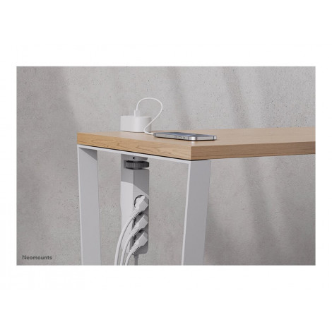 Neomounts | Desk socket with clamp and USB-C and USB-A ports - Quick charge | DS22-840WH6