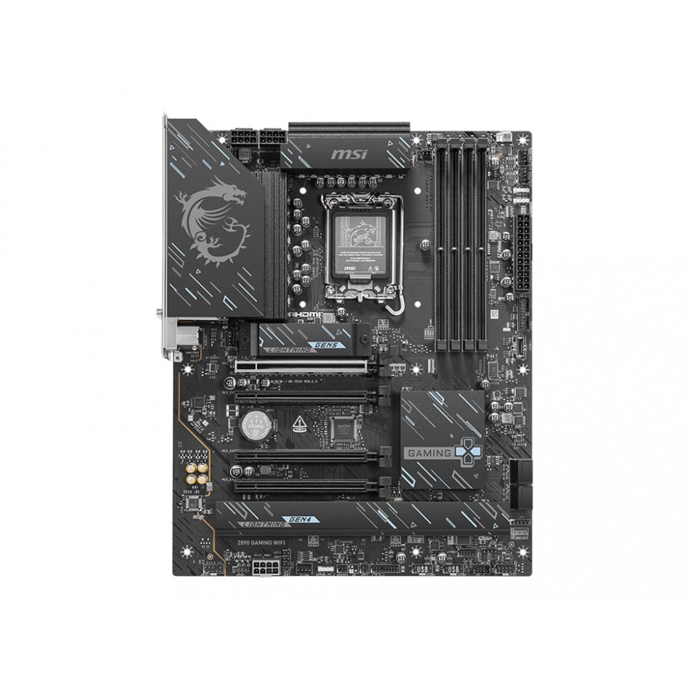 MSI Z890 GAMING WIFI | Processor family Intel | Processor socket LGA1851 | DDR5 | Supported hard disk drive interfaces M.2, SATA