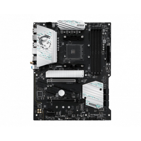 MSI B550 GAMING WIFI | Processor family AMD | Processor socket AM4 | DDR4 | Supported hard disk drive interfaces SATA, M.2 | Num