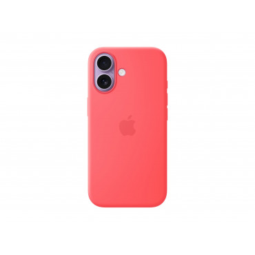 Apple iPhone 17 Silicone Case with MagSafe Bright Guava | Apple