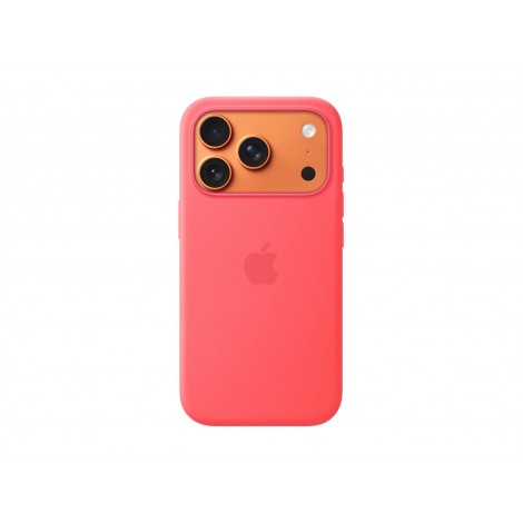 Apple iPhone 17 Pro Silicone Case with MagSafe Bright Guava | Apple