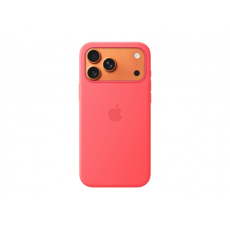 Apple iPhone 17 Pro Max Silicone Case with MagSafe Bright Guava | Apple