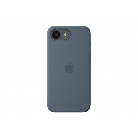 Apple iPhone 17e Silicone Case with MagSafe Anchor Blue | Apple
