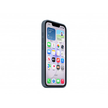 Apple iPhone 17e Silicone Case with MagSafe Anchor Blue | Apple