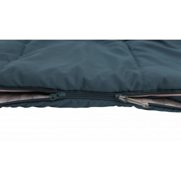 Outwell Campion Lux Double | Sleeping Bag | 225 x 140 cm | 16 to 5 C | 2 way open - auto lock, L-shape