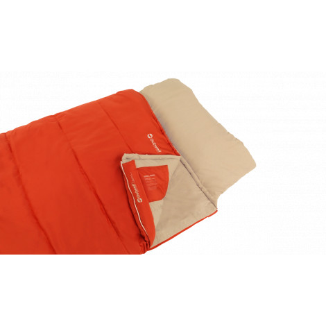 Outwell Contour Lux | Sleeping Bag | 220 x 85 cm | 2-way L-shape open-end with auto lock