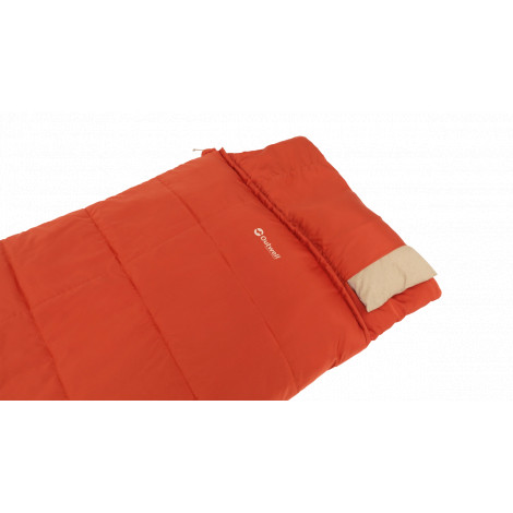 Outwell Contour Lux | Sleeping Bag | 220 x 85 cm | 2-way L-shape open-end with auto lock