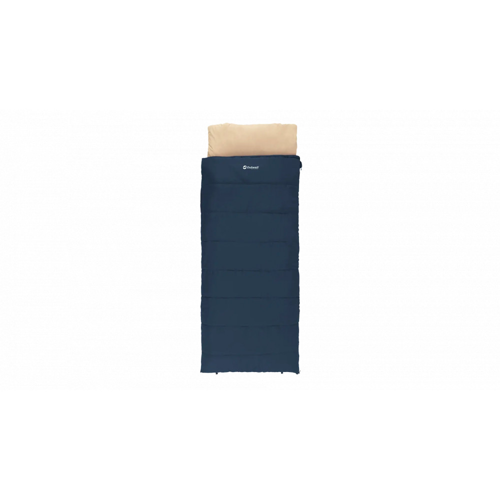 Outwell Contour Lux | Sleeping Bag | 220 x 85 cm | 2-way L-shape open-end with auto lock