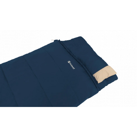 Outwell Contour Lux | Sleeping Bag | 220 x 85 cm | 2-way L-shape open-end with auto lock