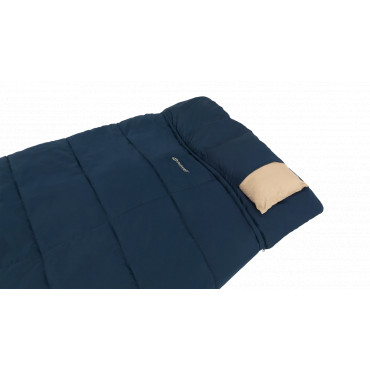 Outwell Contour Lux XL | Sleeping Bag | 220 x 105 cm | 2-way L-shape open-end with auto lock