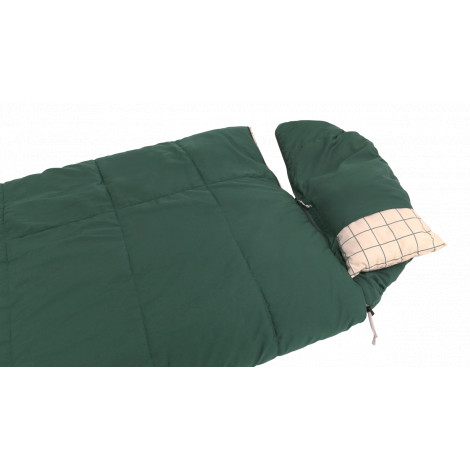 Outwell Camper Prime | Sleeping Bag | 235 x 90 cm | 2-way L-shape open-end with auto lock