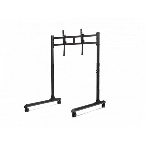 Next Level Racing Floor stand | Round Tube Freestanding Single Monitor Stand | Up to 65 " | Height adjustment, Tilt | Maximum we
