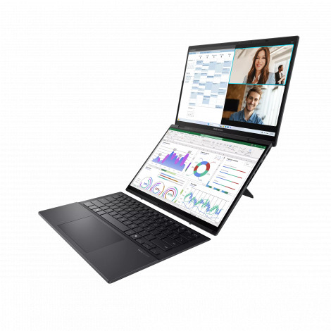 Asus Zenbook Duo UX8406CA-QL358X | Inkwell Gray | 14 " | OLED | Touchscreen | FHD | 1920 x 1200 pixels | 60 Hz | Glossy | Intel 
