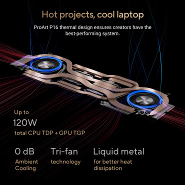 Asus ProArt P16 H7606WP-SR231X | Nano Black | 16 " | OLED | Touchscreen | 3K | 2880 x 1800 pixels | 120 Hz | Glossy | AMD Ryzen 