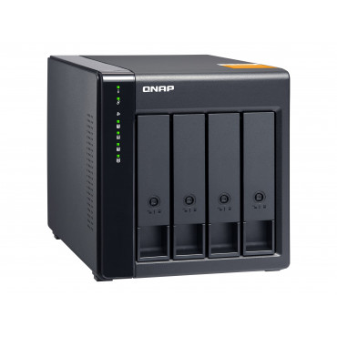 QNAP High-performance Desktop SATA 6Gbps JBOD Storage Enclosure | TL-D400S | Black