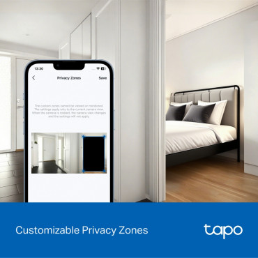 TP-LINK | Tapo C250 | Pan/Tilt AI Home Security Wi-Fi Camera | PTZ | 8 MP | 4mm/F1.6 | H.265 | MicroSD Card up to 512 GB