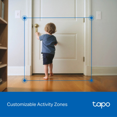 TP-LINK | Tapo C250 | Pan/Tilt AI Home Security Wi-Fi Camera | PTZ | 8 MP | 4mm/F1.6 | H.265 | MicroSD Card up to 512 GB