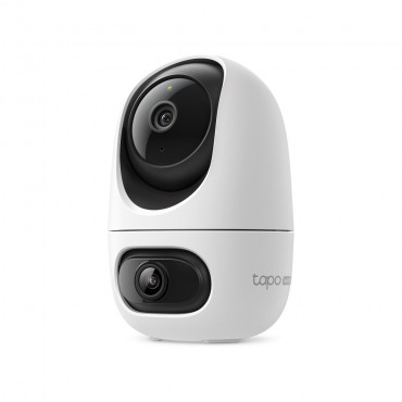 TP-LINK | Tapo C245D | Dual Lens Pan/Tilt Security Camera | Dome | 3 MP | 3.1mm/F1.6 | MicroSD Card up to 512 GB