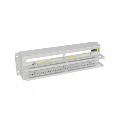 Lanberg 19" 3U Voltage Distrubution Panel with Din Rail TS-35 | Grey