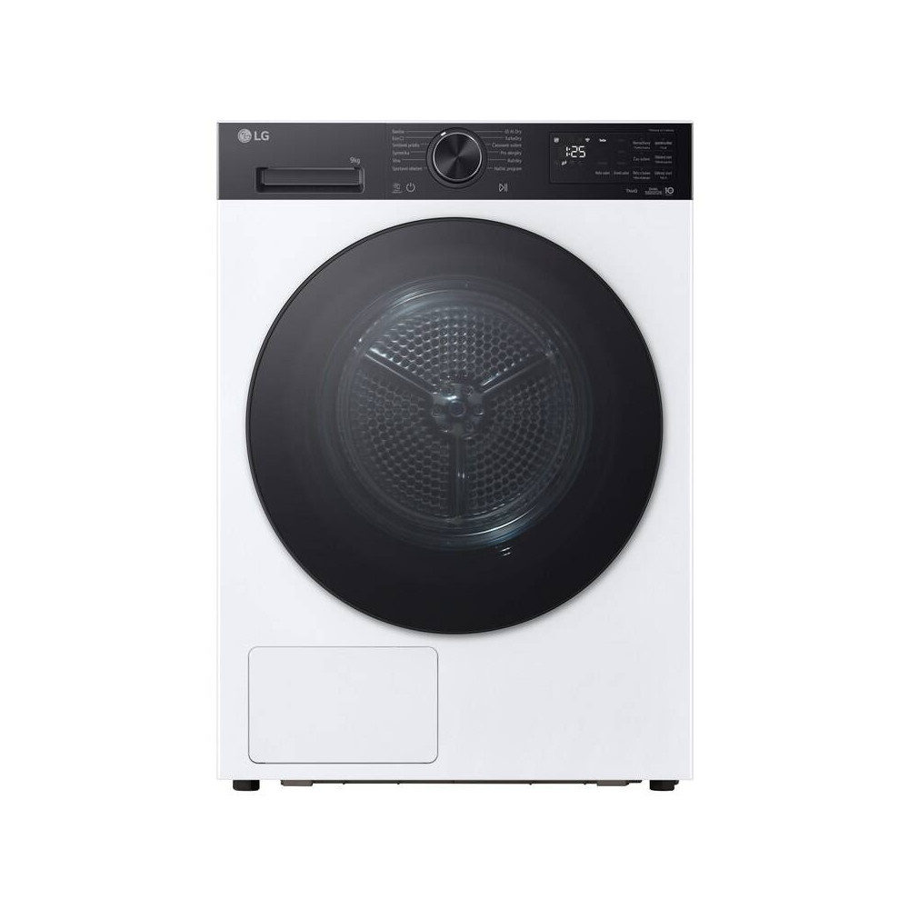 LG Dryer Machine | RHX5009TKB | Energy efficiency class Class B | Front loading | 9 kg | Digital | Heat pump | Depth 66 cm | Wi-
