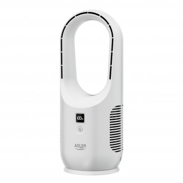 Adler Bladeless Rechargeable Fan | AD 7343 | Desk Fan | Diameter 14 cm | Number of speeds 3 | White