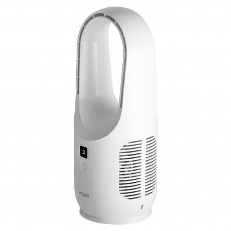 Adler Bladeless Rechargeable Fan | AD 7343 | Desk Fan | Diameter 14 cm | Number of speeds 3 | White